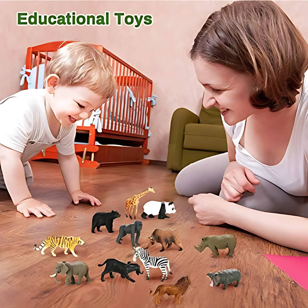 Animal Figures with Matching Flashcards (2-4 years) | Montessori Toys