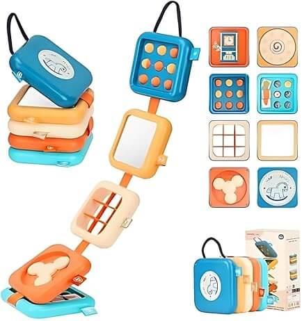 TurtleBee Travelling toy | 2 in 1 Sensory toy & Busy Board - TurtleBee