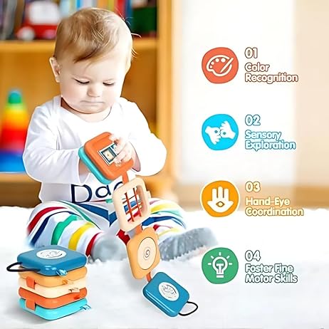 TurtleBee Travelling toy | 2 in 1 Sensory toy & Busy Board