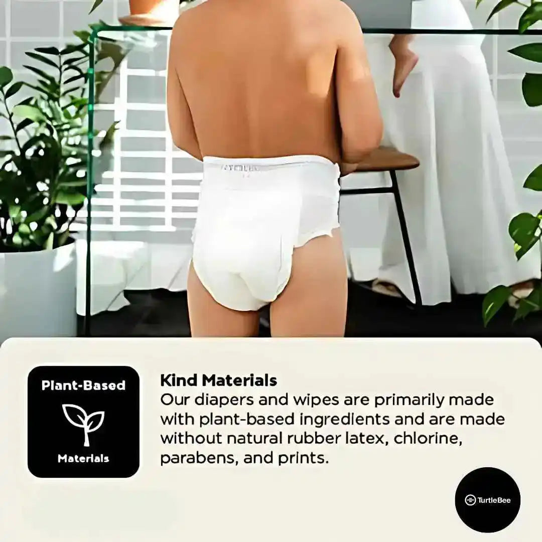 Bamboo Diapers Pants style Size M (9-14 Kgs) - TurtleBee