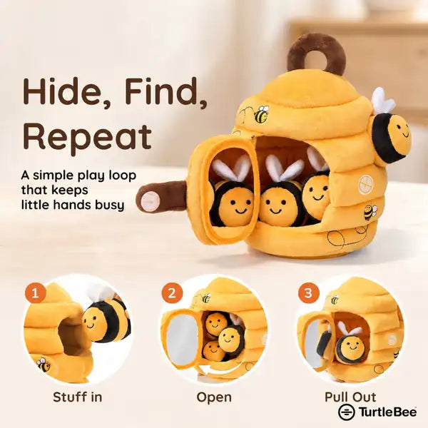 Hide-Seek Sensory Beehive Soft Toy TurtleBee