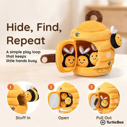 Hide-Seek Sensory Beehive Soft Toy TurtleBee