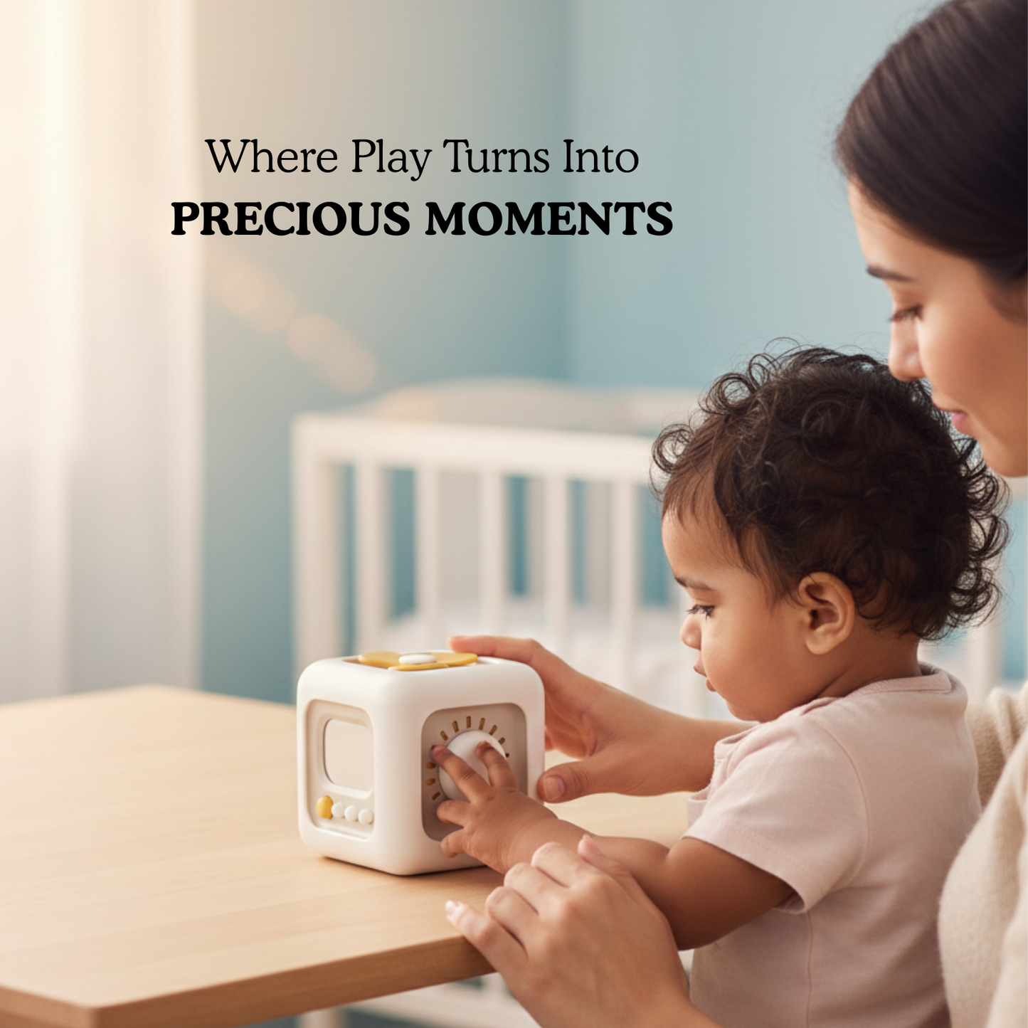 Busy Cube (1-3 years) | Travelling Toy | Montessori Toy