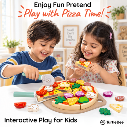 Pizza Chef Junior Wooden Toy TurtleBee