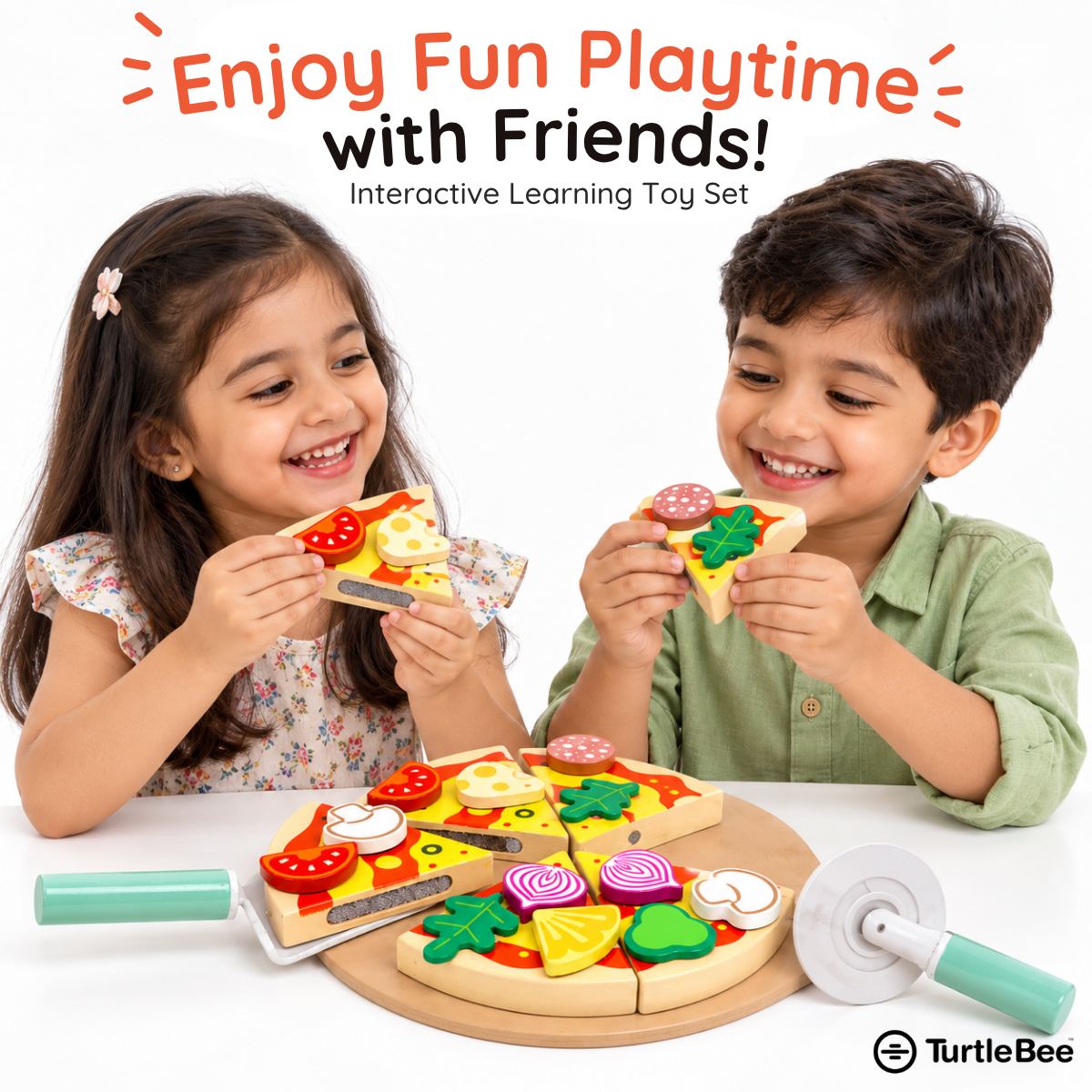 Pizza Chef Junior Wooden Toy TurtleBee