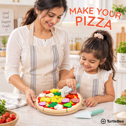 Pizza Chef Junior Wooden Toy TurtleBee