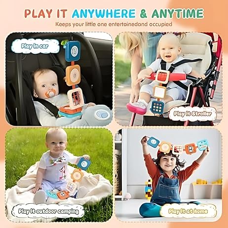 TurtleBee Travelling toy | 2 in 1 Sensory toy & Busy Board