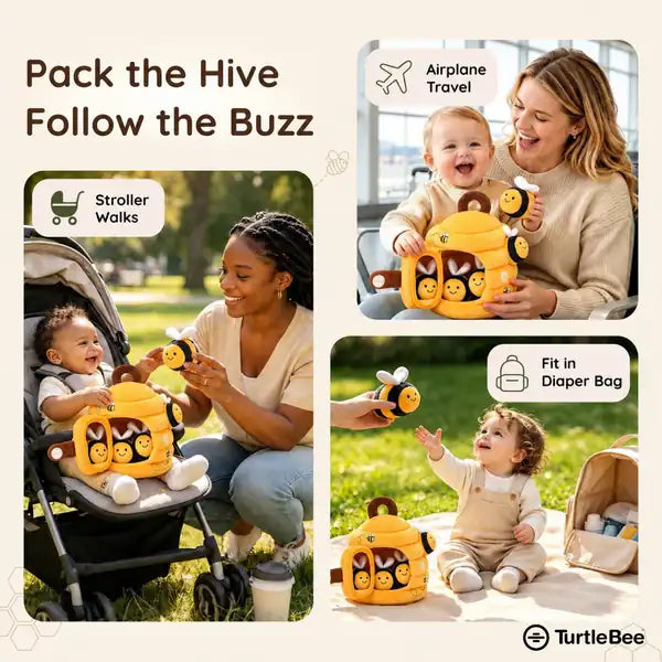 Hide-Seek Sensory Beehive Soft Toy TurtleBee