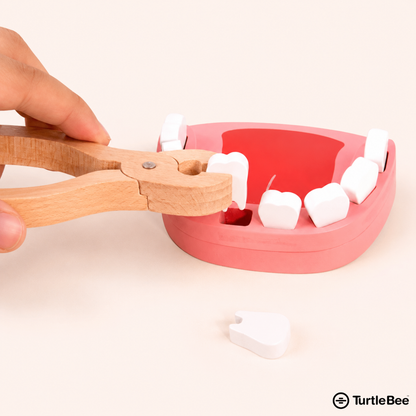 Wooden Dentist Doctor Pretend Play Kit for Kids