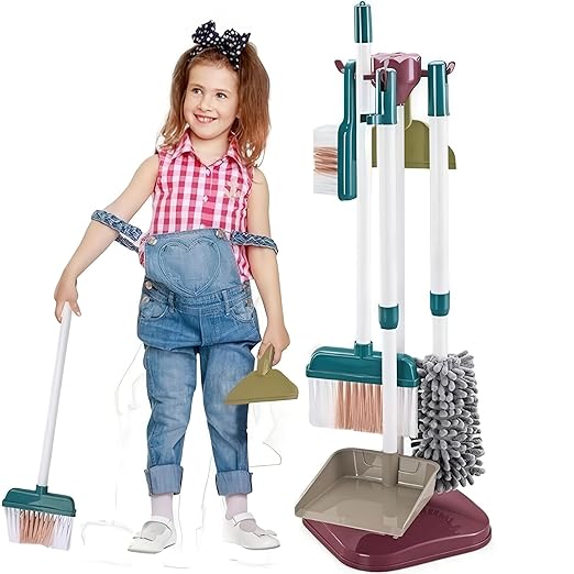 Turtlebee Little Helper | Cleaning Tools Set | Pretend Play | Montessori Toys
