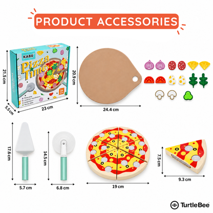 Pizza Chef Junior Wooden Toy TurtleBee