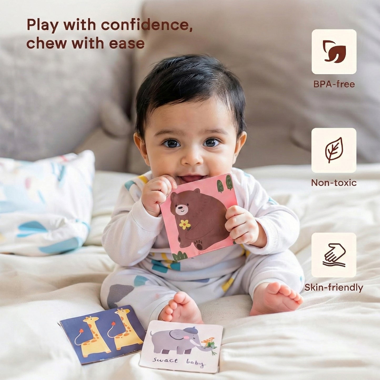 Promise Babe Baby Tissue Box Toy for Babies 0-18 Months TurtleBee