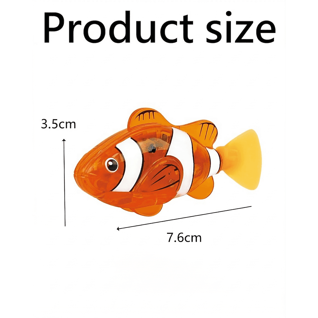 TurtleBee Electric fishing toy 2 PCS Colorful Orange Fish