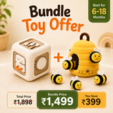 Curious Minds Bundle - Sensory Beehive and Busy Cube (0-2 years)