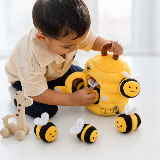 Hide-Seek Sensory Beehive Soft Toy