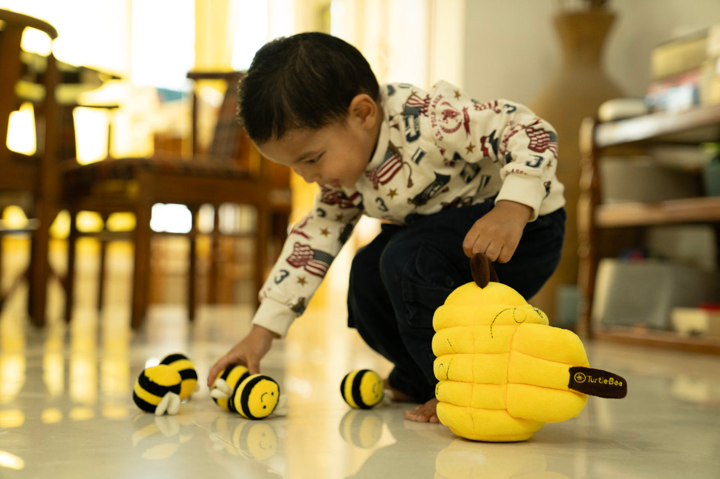 Hide-Seek Sensory Beehive Soft Toy