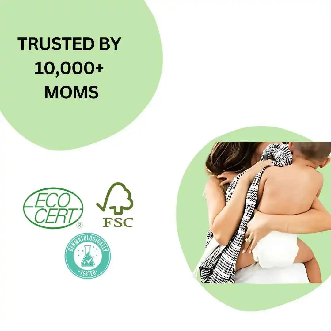 Bamboo Diapers Pants style Size M (9-14 Kgs) - TurtleBee