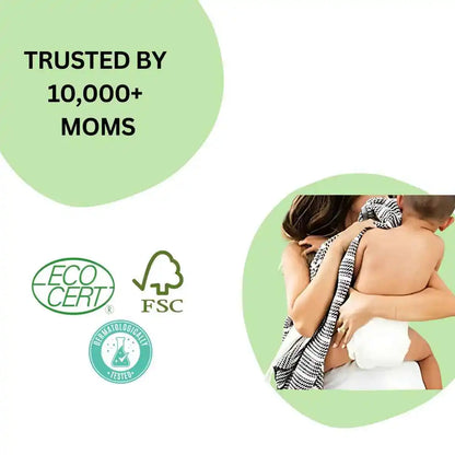Bamboo Diapers Pants style Size M (9-14 Kgs) - TurtleBee