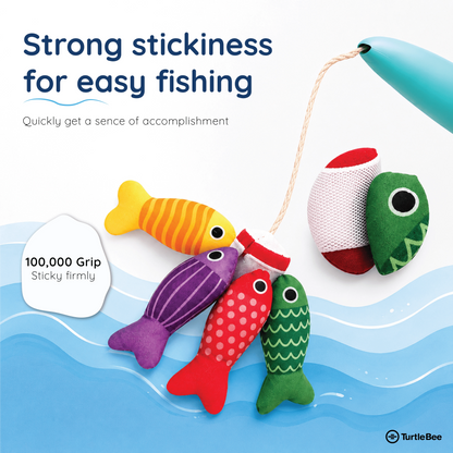 Turtlebee Catch & Count- Montessori Fishing Game for Toddlers 1-3