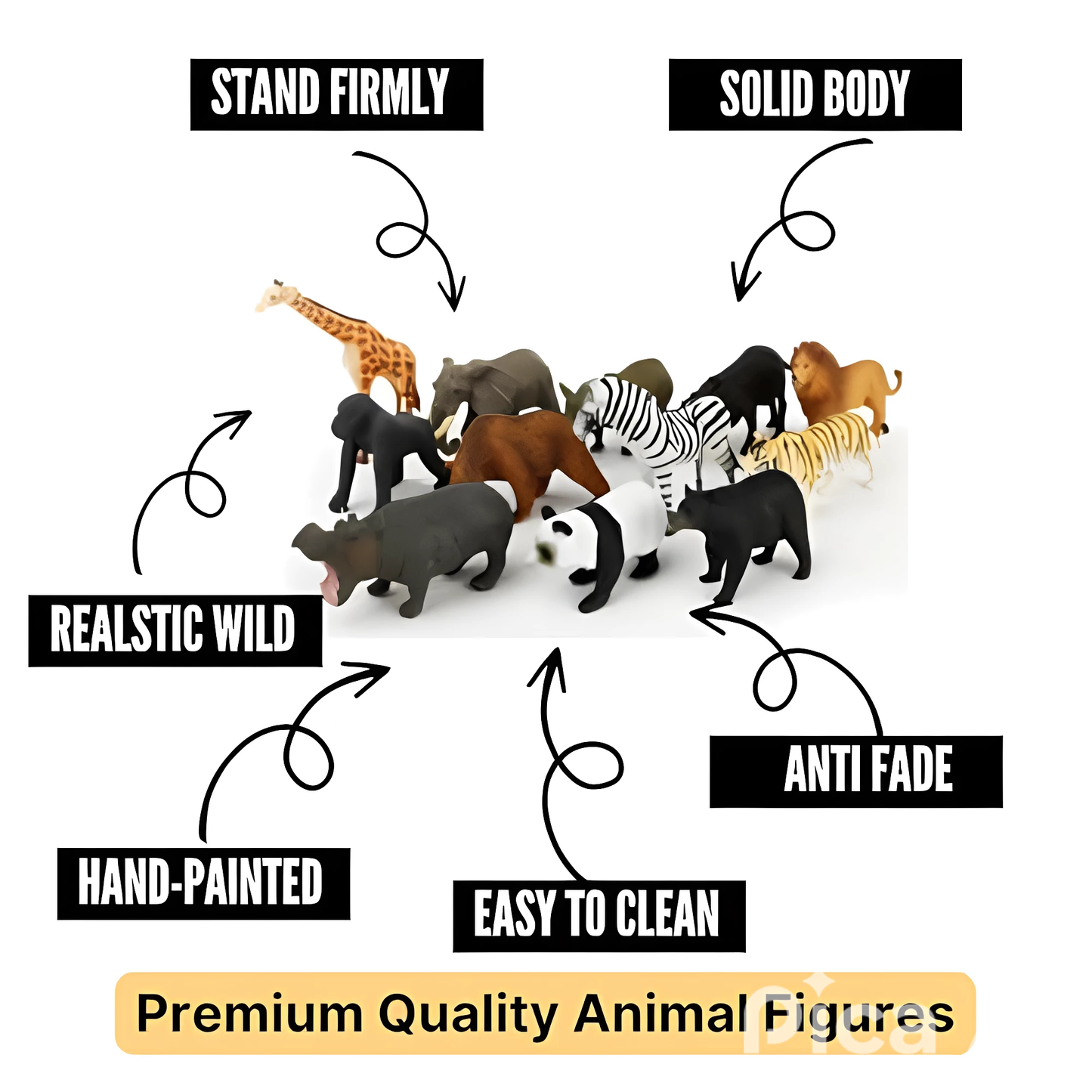 Animal Figures with Matching Flashcards (2-4 years) | Montessori Toys