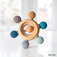 Teether Silicone & Wood (3-12 Months)
