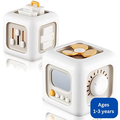 Busy Cube (1-3 years) | Travelling Toy | Montessori Toy
