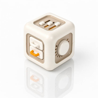 TurtleBee busy cube sensory toy for toddlers with interactive switches sliders and fine motor skill activities