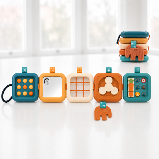 TurtleBee Travelling toy | 2 in 1 Sensory toy & Busy Board