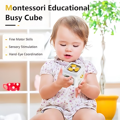 Busy Cube (1-3 years) | Travelling Toy | Montessori Toy